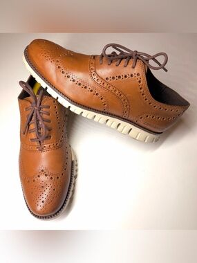 Cole Haan Men's ZERØGRAND Lace-Up Wingtip Oxford Shoes Size- 7 M
